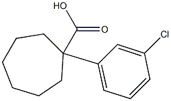 1-(3-chlorophenyl)cycloheptane-1-carboxylic acid Struktur