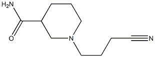 1-(3-cyanopropyl)piperidine-3-carboxamide Struktur