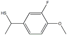 1-(3-fluoro-4-methoxyphenyl)ethane-1-thiol Struktur