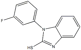 1-(3-fluorophenyl)-1H-1,3-benzodiazole-2-thiol Struktur