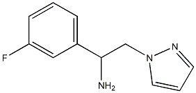 1-(3-fluorophenyl)-2-(1H-pyrazol-1-yl)ethan-1-amine Struktur