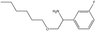 1-(3-fluorophenyl)-2-(hexyloxy)ethan-1-amine Struktur