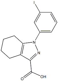 1-(3-iodophenyl)-4,5,6,7-tetrahydro-1H-indazole-3-carboxylic acid Struktur