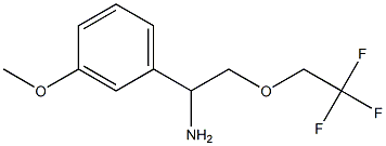 1-(3-methoxyphenyl)-2-(2,2,2-trifluoroethoxy)ethanamine Struktur