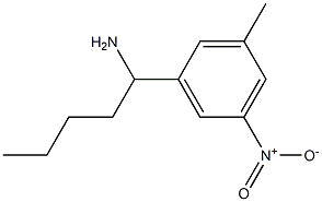 1-(3-methyl-5-nitrophenyl)pentan-1-amine Struktur