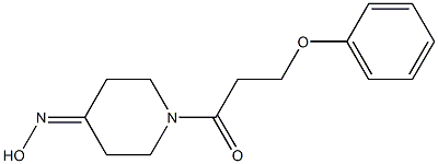 1-(3-phenoxypropanoyl)piperidin-4-one oxime Struktur