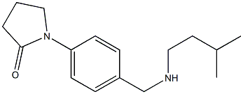 1-(4-{[(3-methylbutyl)amino]methyl}phenyl)pyrrolidin-2-one Struktur