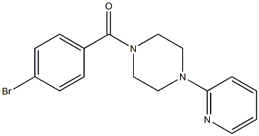 1-(4-bromobenzoyl)-4-pyridin-2-ylpiperazine Struktur