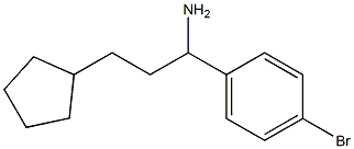 1-(4-bromophenyl)-3-cyclopentylpropan-1-amine Struktur