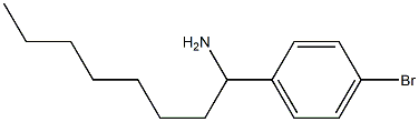 1-(4-bromophenyl)octan-1-amine Struktur