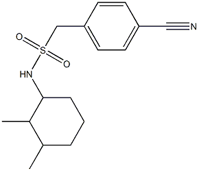 1-(4-cyanophenyl)-N-(2,3-dimethylcyclohexyl)methanesulfonamide Struktur