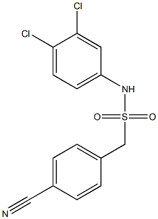 1-(4-cyanophenyl)-N-(3,4-dichlorophenyl)methanesulfonamide Struktur