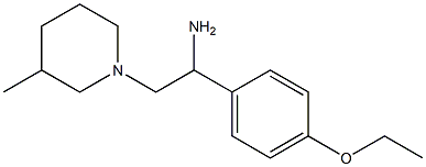 1-(4-ethoxyphenyl)-2-(3-methylpiperidin-1-yl)ethanamine Struktur