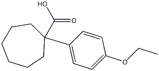 1-(4-ethoxyphenyl)cycloheptane-1-carboxylic acid Struktur