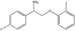 1-(4-fluorophenyl)-2-(2-methylphenoxy)ethanamine Struktur