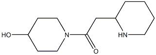 1-(4-hydroxypiperidin-1-yl)-2-(piperidin-2-yl)ethan-1-one Struktur