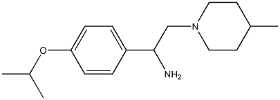 1-(4-isopropoxyphenyl)-2-(4-methylpiperidin-1-yl)ethanamine Struktur