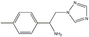 1-(4-methylphenyl)-2-(1H-1,2,4-triazol-1-yl)ethanamine Struktur