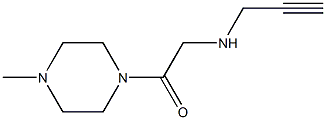 1-(4-methylpiperazin-1-yl)-2-(prop-2-yn-1-ylamino)ethan-1-one Struktur