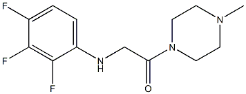 1-(4-methylpiperazin-1-yl)-2-[(2,3,4-trifluorophenyl)amino]ethan-1-one Struktur