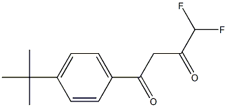 1-(4-tert-butylphenyl)-4,4-difluorobutane-1,3-dione Struktur