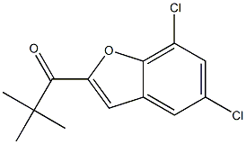 1-(5,7-dichloro-1-benzofuran-2-yl)-2,2-dimethylpropan-1-one Struktur