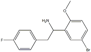 1-(5-bromo-2-methoxyphenyl)-2-(4-fluorophenyl)ethan-1-amine Struktur