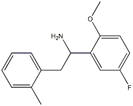 1-(5-fluoro-2-methoxyphenyl)-2-(2-methylphenyl)ethan-1-amine Struktur