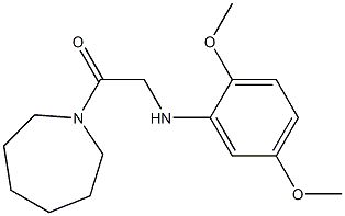 1-(azepan-1-yl)-2-[(2,5-dimethoxyphenyl)amino]ethan-1-one Struktur