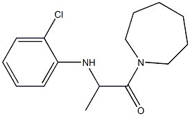 1-(azepan-1-yl)-2-[(2-chlorophenyl)amino]propan-1-one Struktur