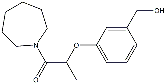 1-(azepan-1-yl)-2-[3-(hydroxymethyl)phenoxy]propan-1-one Struktur