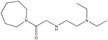 1-(azepan-1-yl)-2-{[2-(diethylamino)ethyl]amino}ethan-1-one Struktur