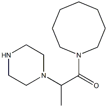 1-(azocan-1-yl)-2-(piperazin-1-yl)propan-1-one Struktur