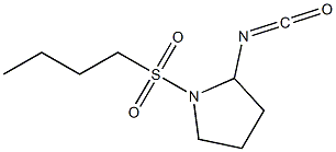 1-(butylsulfonyl)-2-isocyanatopyrrolidine Struktur