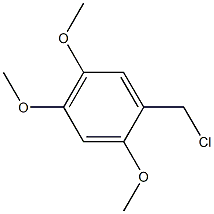 1-(chloromethyl)-2,4,5-trimethoxybenzene Struktur