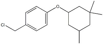 1-(chloromethyl)-4-[(3,3,5-trimethylcyclohexyl)oxy]benzene Struktur