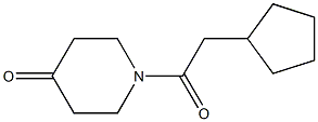 1-(cyclopentylacetyl)piperidin-4-one Struktur