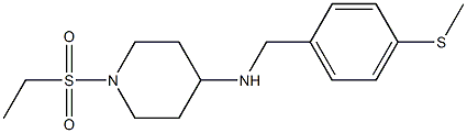 1-(ethanesulfonyl)-N-{[4-(methylsulfanyl)phenyl]methyl}piperidin-4-amine Struktur