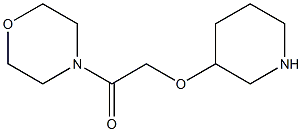 1-(morpholin-4-yl)-2-(piperidin-3-yloxy)ethan-1-one Struktur