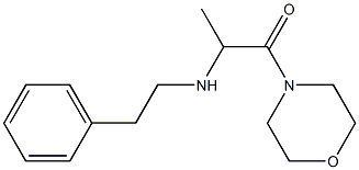 1-(morpholin-4-yl)-2-[(2-phenylethyl)amino]propan-1-one Struktur