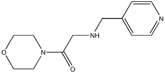 1-(morpholin-4-yl)-2-[(pyridin-4-ylmethyl)amino]ethan-1-one Struktur