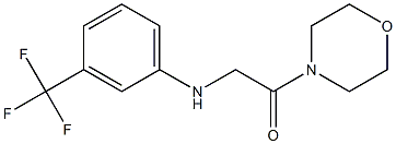 1-(morpholin-4-yl)-2-{[3-(trifluoromethyl)phenyl]amino}ethan-1-one Struktur