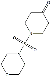 1-(morpholine-4-sulfonyl)piperidin-4-one Struktur