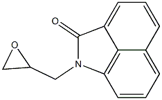 1-(oxiran-2-ylmethyl)benzo[cd]indol-2(1H)-one Struktur