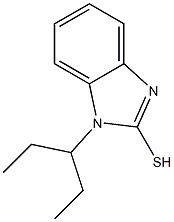 1-(pentan-3-yl)-1H-1,3-benzodiazole-2-thiol Struktur