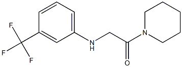 1-(piperidin-1-yl)-2-{[3-(trifluoromethyl)phenyl]amino}ethan-1-one Struktur