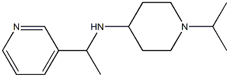 1-(propan-2-yl)-N-[1-(pyridin-3-yl)ethyl]piperidin-4-amine Struktur