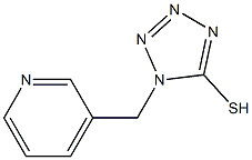 1-(pyridin-3-ylmethyl)-1H-1,2,3,4-tetrazole-5-thiol Struktur