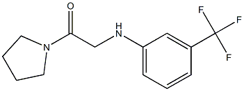 1-(pyrrolidin-1-yl)-2-{[3-(trifluoromethyl)phenyl]amino}ethan-1-one Struktur