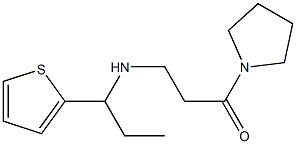 1-(pyrrolidin-1-yl)-3-{[1-(thiophen-2-yl)propyl]amino}propan-1-one Struktur